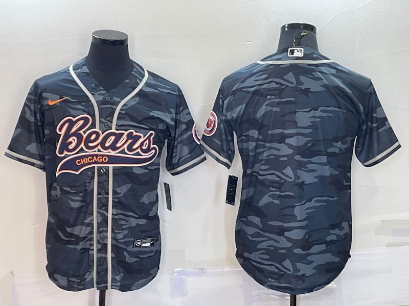Men Chicago Bears Blank Camo 2022 Nike Co branded NFL Jersey->chicago bears->NFL Jersey